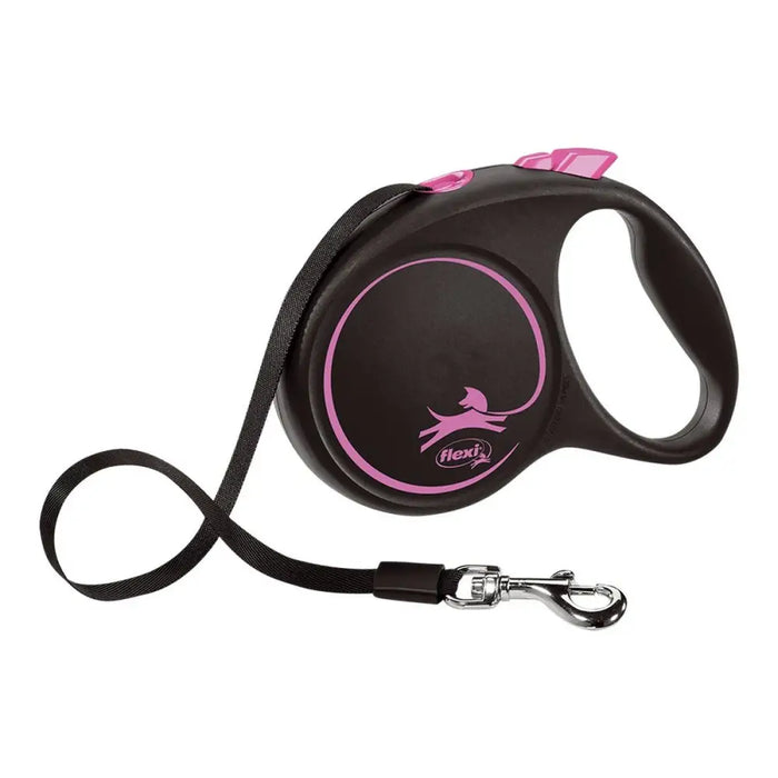 Dog Lead Flexi BLACK DESIGN 5 m Pink Size M - Домашни Животни<<<Дом Градина<<<BigBuy&&&Пътуване и разходки<<<Домашни