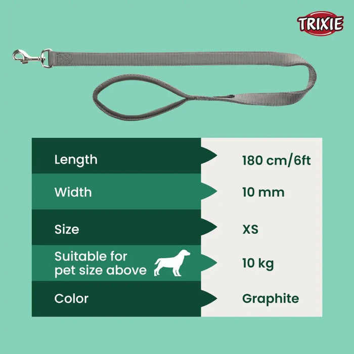 Dog Lead Trixie Graphite 1,8 m - Домашни Животни<<<Дом Градина<<<BigBuy&&&Пътуване и разходки<<<Домашни Животни<<<Дом
