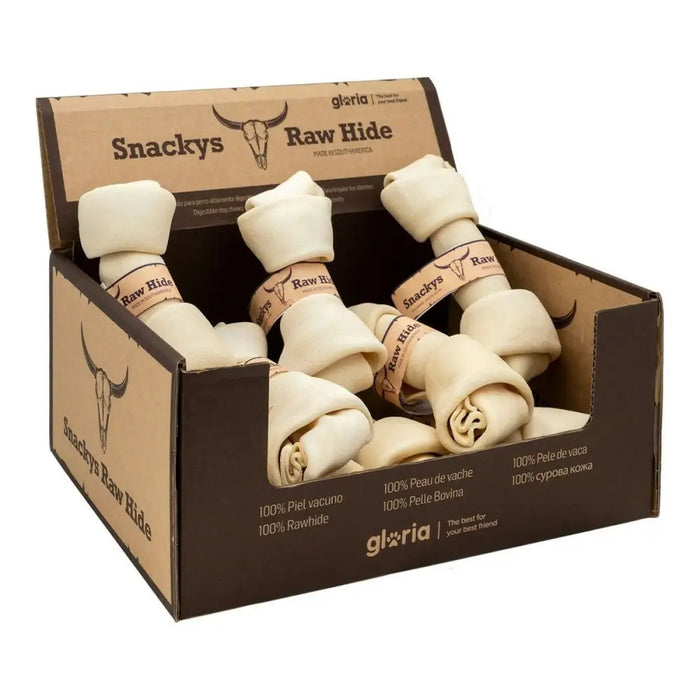 Dog Snack Gloria Snackys Rawhide Veal Knot 15-17 cm 10 Units - Домашни Животни<<<Дом Градина<<<BigBuy&&&Хранене на