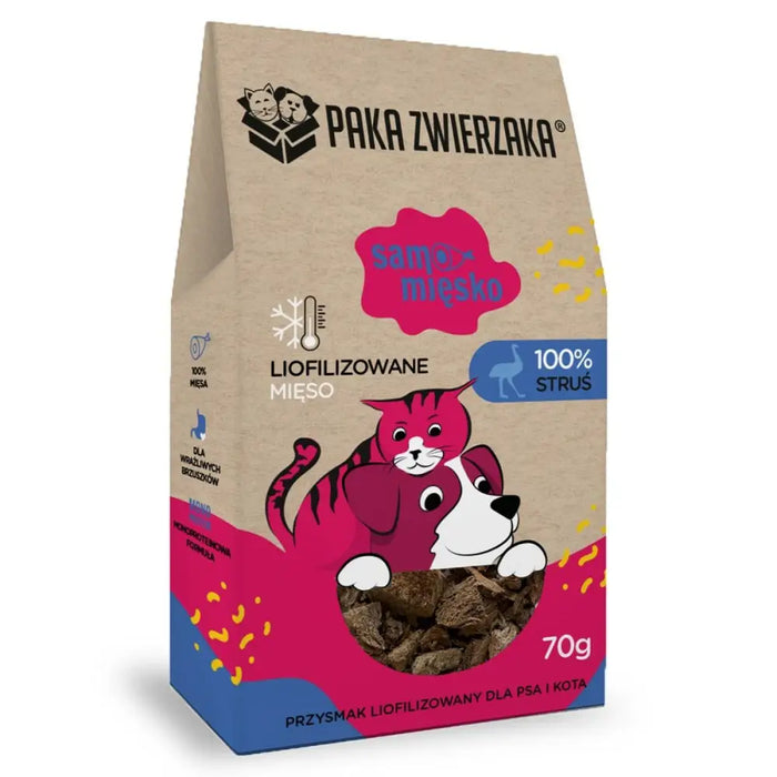 Dog Snack Paka Zwierzaka Ostrich 70 g - Хранене на домашни любимци<<<Домашни Животни<<<Дом