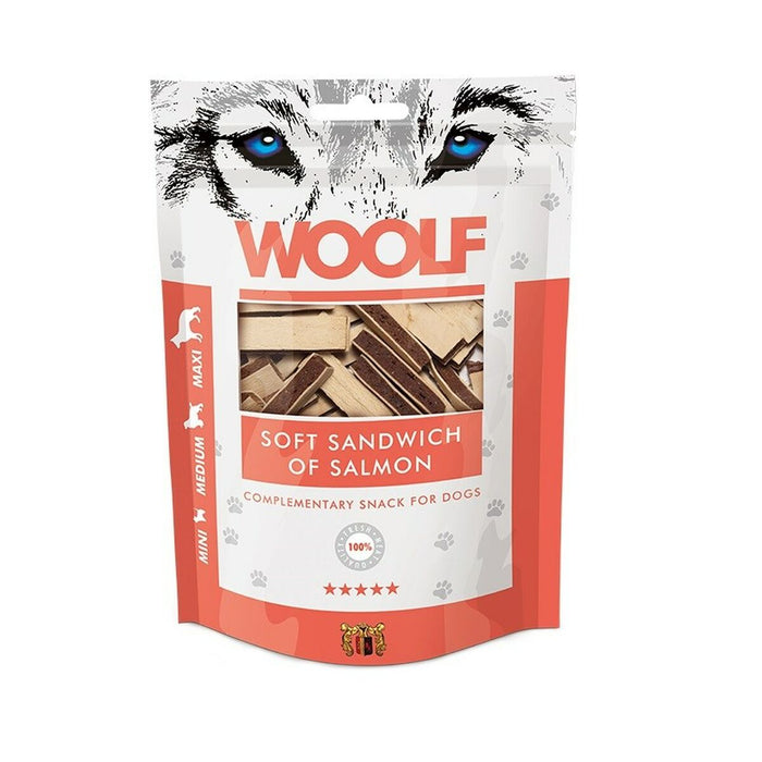 Dog Snack Woolf Soft Sandwich of Salmon Salmon 100 g - Хранене на домашни любимци<<<Домашни Животни<<<Дом