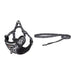 Dogness cat leash 1,5m + harness walking set (black and white) - Walking and transportation<<<Pets<<<InnproXML