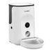 Dogness F15 WiFi 4L smart food dispenser with camera with stainless steel bowl (white) - Bowls<<<Food