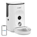 Dogness F15 WiFi 4L smart food dispenser with camera with stainless steel bowl (white) - Bowls<<<Food