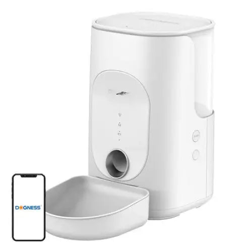 Dogness F16 WiFi 5G 4L smart food dispenser with plastic bowl (white) - Bowls<<<Food Dispensers<<<Pets<<<InnproXML