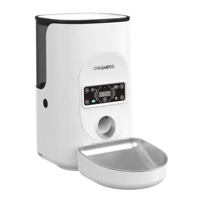 Dogness F17 4L smart food dispenser with stainless steel bowl (white) - Bowls<<<Food Dispensers<<<Pets<<<InnproXML