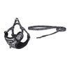 Dogness walking set leash 1,5m + harness for dog (black and white) - Walking and transportation<<<Pets<<<InnproXML