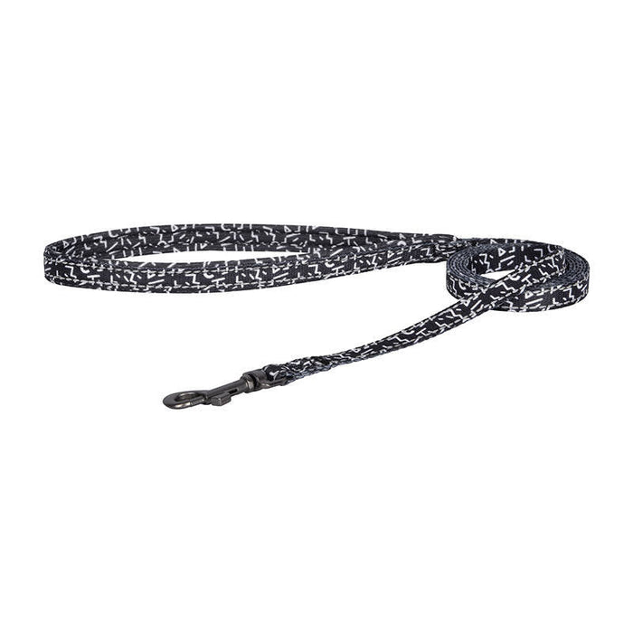 Dogness walking set leash 1,5m + harness for dog (black and white) - Walking and transportation<<<Pets<<<InnproXML