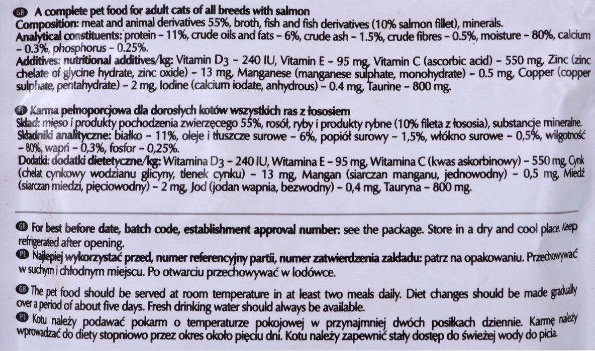 DOLINA NOTECI Piper with salmon - wet cat food - 100 g