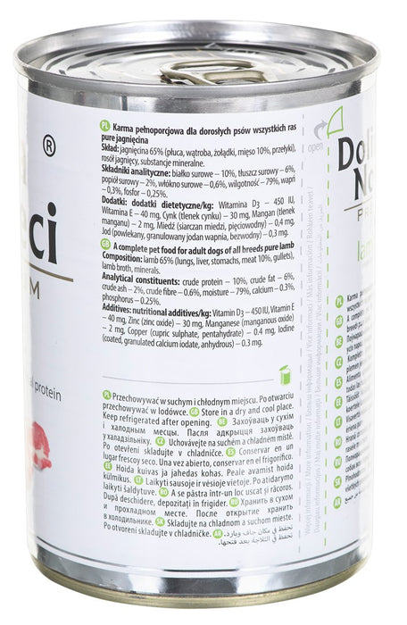 Dolina Noteci Premium Pure Lamb - wet dog food - 400g