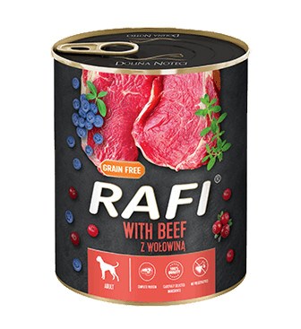 DOLINA NOTECI Rafi with beef - wet dog food - 800g