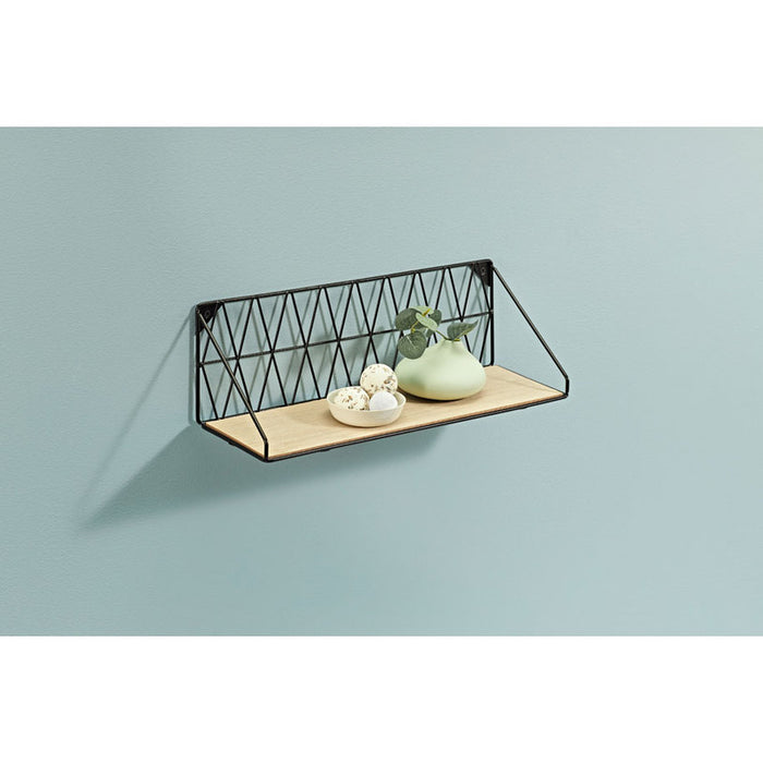 DOLLE DIAMOND SHELF 40X12X13 CM. BLACK
