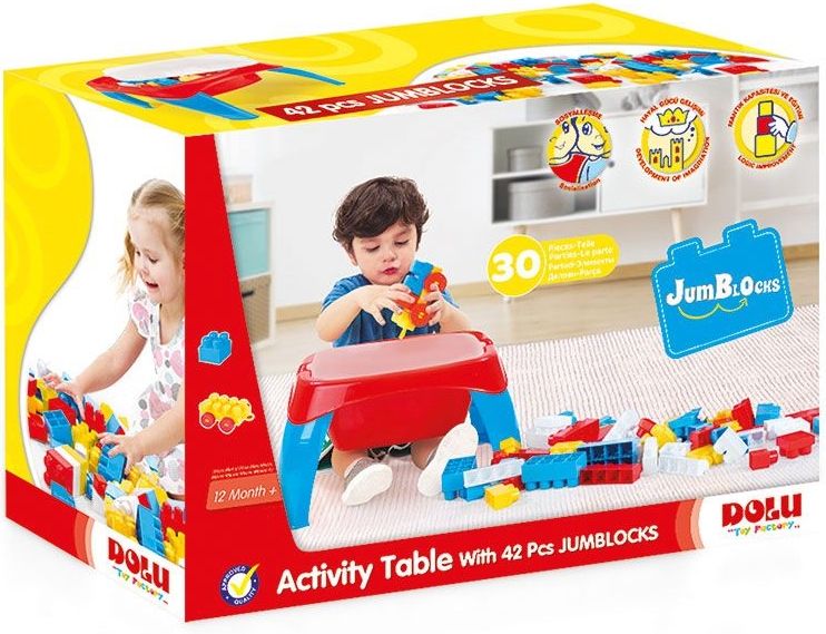 Dolu Jumblocks construction table, 30 pieces