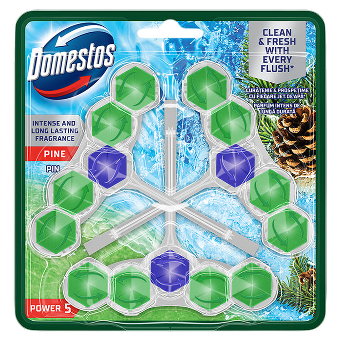 BLOCKS FOR TOILET 3X50 G PINE DOMESTOS