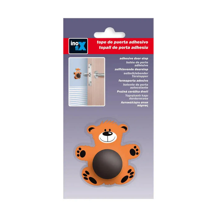 Doorstop Inofix Doors Bear Adhesive Orange PVC - Декорация и Осветление<<<Дом Градина<<<BigBuy&&&Подпирачки за