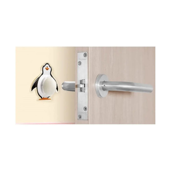 Doorstop Inofix Doors Penguin Adhesive White/Black PVC - Декорация и Осветление<<<Дом Градина<<<BigBuy&&&Подпирачки за