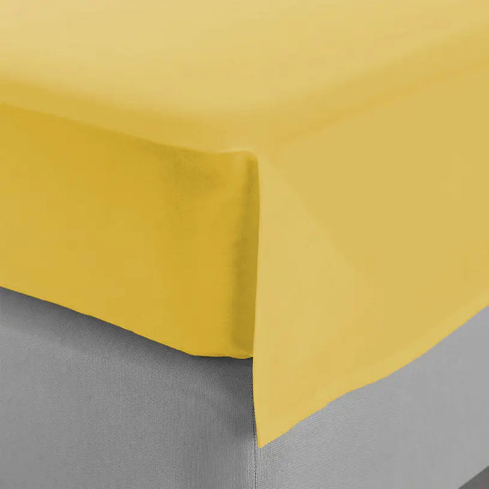 DOUBLE BOTTOM SHEET AGLIKA YELLOW 220X240 CM - Чаршафи<<<Текстил за спалня<<<Мебели и интериор<<<Praktiker