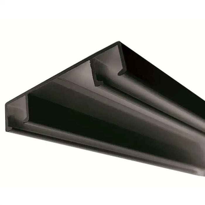 DOUBLE-CHANNEL ALUMINUM CORNICE GARDINIA SANSA 300 CM. BLACK - Корнизи<<<Корнизи щори и пердета<<<Мебели и