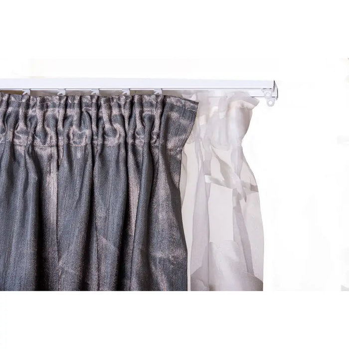 DOUBLE-CHANNEL ALUMINUM CORNICE GARDINIA SANSA 300 CM. WHITE - Корнизи<<<Корнизи щори и пердета<<<Мебели и