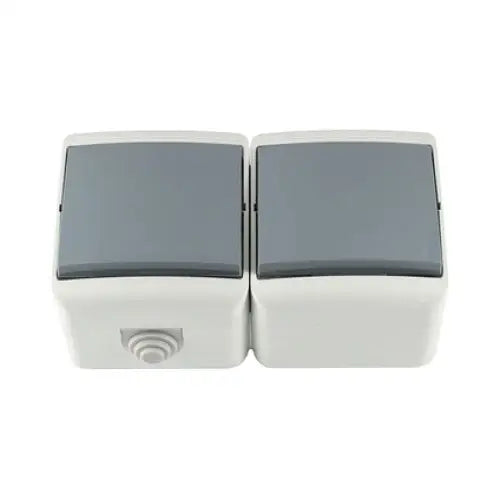 DOUBLE COMBINATION IP44 TWO KEYS EX.1 GRAY MELOPLAM TONI - Ключове и контакти<<<Електроматериали<<<Praktiker&&&Ключове
