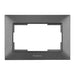 DOUBLE CONTACT FRAME DARK GRAY PANASONIC Arkedia Slim - Ключове и контакти<<<Електроматериали<<<Praktiker&&&Ключове и