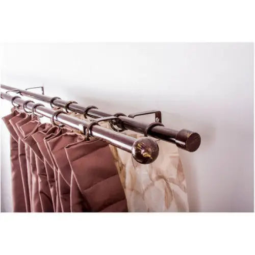 DOUBLE EXTENDABLE CORNER GARDINIA MIRA 160-300 CM. BROWN-GOLD - Корнизи<<<Корнизи щори и пердета<<<Мебели и
