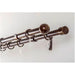 DOUBLE EXTENDABLE CORNER GARDINIA MIRA 160-300 CM. BROWN-GOLD - Корнизи<<<Корнизи щори и пердета<<<Мебели и