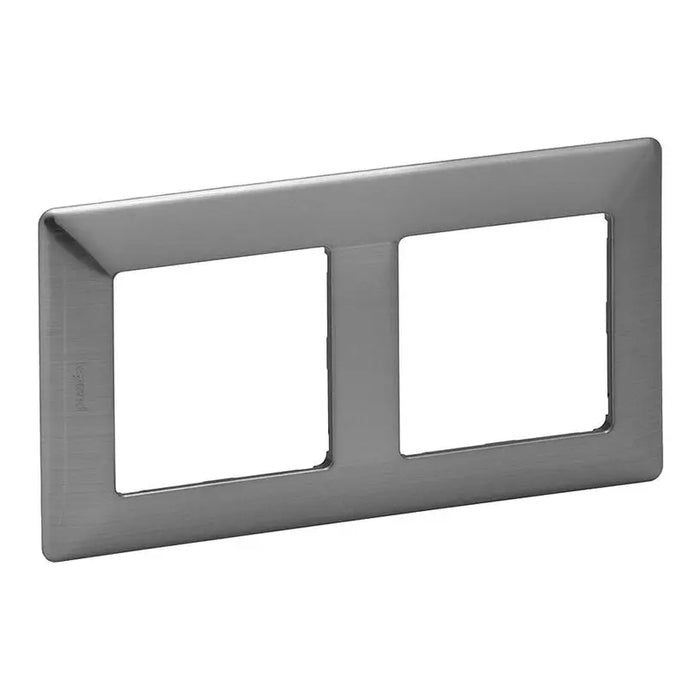 DOUBLE FRAME INOX LEGRAND VALENA LIFE - Ключове и контакти<<<Електроматериали<<<Praktiker&&&Ключове и