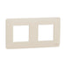 DOUBLE FRAME IVORY SCHNEIDER UNICA (NU200444) - Ключове и контакти<<<Електроматериали<<<Praktiker&&&Ключове и