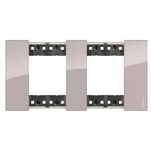 DOUBLE FRAME KA4802M2DM LIVING NOW BITICINO - AURA - Ключове контакти димери и розетки<<<Електроматериали<<<AmperelB2B