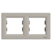 DOUBLE HORIZONTAL FRAME BRONZE SCHNEIDER ASFORA - Ключове и контакти<<<Електроматериали<<<Praktiker&&&Ключове и
