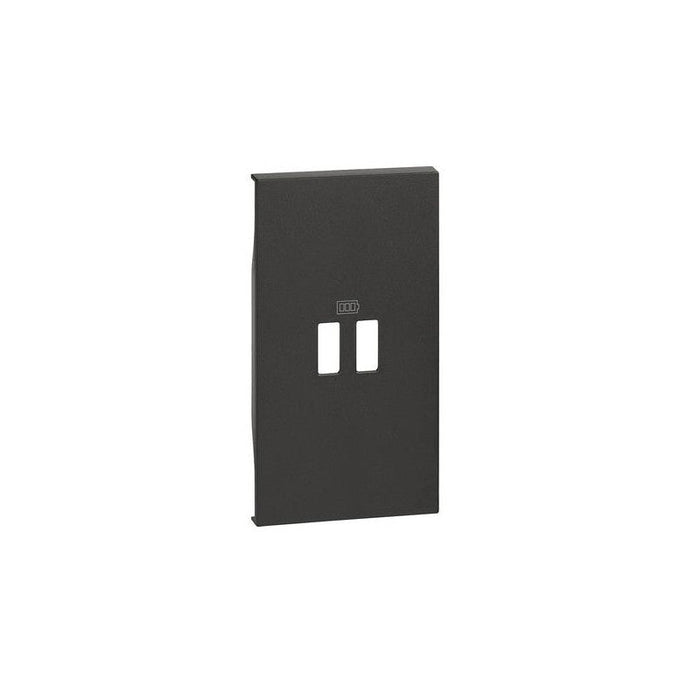 DOUBLE-MODULE FACE USB PANEL LIVING NOW LEGRAND - BLACK - Ключове контакти димери и