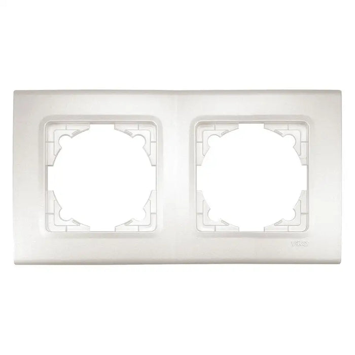 DOUBLE PEARL FRAME VIKO BY PANASONIC Linnera Life - Ключове и контакти<<<Електроматериали<<<Praktiker&&&Ключове и