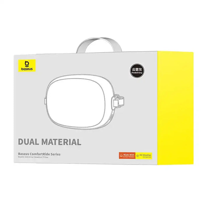 Double sided Car Headrest Mounted Pillow Baseus Comfort Ride (grey) - Other<<<Car accessories<<<InnproXML&&&Other car