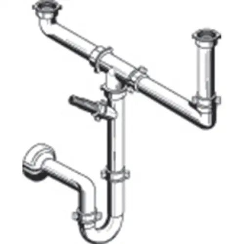 DOUBLE SIPHON FOR SINK PYRAMIS - Принадлежности за кухненски мивки<<<Кухненски мивки<<<Кухня<<<Praktiker