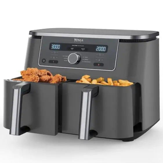 Double zone fryer with hot air NINJA Airfryer Foodi Pro Dual Zone DZ400EU 9.5 l 2470 W - Здравословно хранене<<<Малки