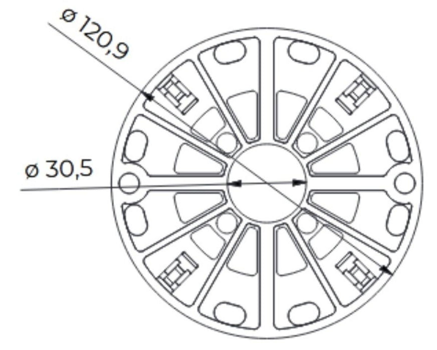 SPACER ATLANTE 41-66 MM JOINT 4MM
