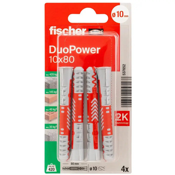 DOWEL WITH SUPPORT RING 10X80 FISCHER K NV - Комплекти дюбели<<<Дюбели<<<Инструменти и