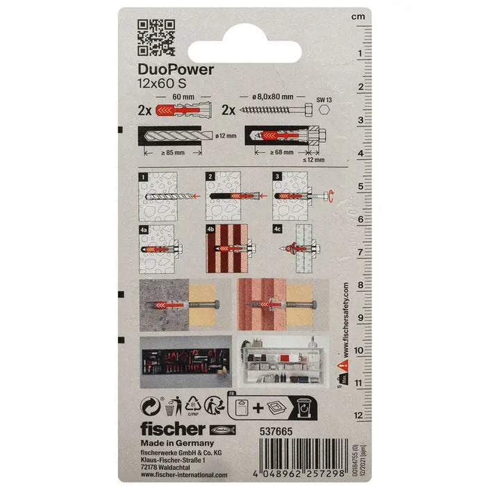 DOWEL WITH SUPPORT RING FISCHER DUOPOWER - Комплекти дюбели<<<Дюбели<<<Инструменти и железария<<<Praktiker