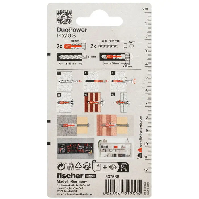 DOWEL WITH SUPPORT RING FISCHER DUOPOWER - Комплекти дюбели<<<Дюбели<<<Инструменти и железария<<<Praktiker