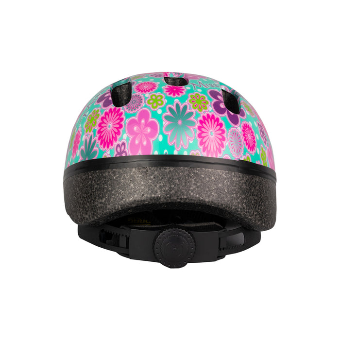 CHILDREN'S HELMET DRAG FLOWER S PINK TURQUOISE