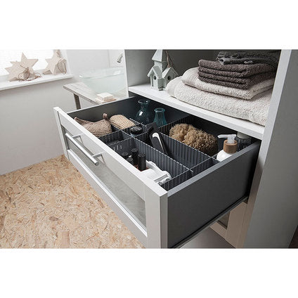 DRAWER DIVIDER GREY 44X10 CM COMPACTOR - Продукти за съхранение и организация на дрехи<<<Домашни