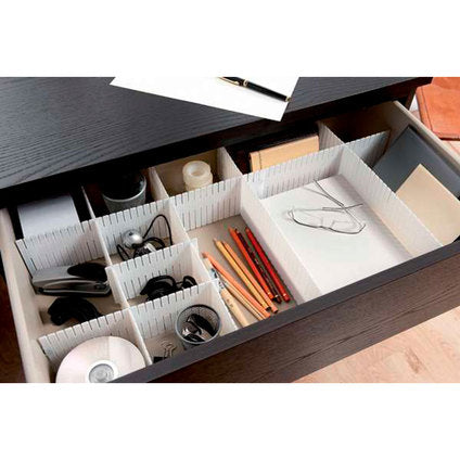 DRAWER DIVIDER WHITE 44X10 CM COMPACTOR - Продукти за съхранение и организация на дрехи<<<Домашни