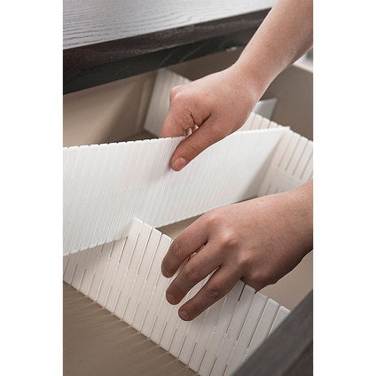 DRAWER DIVIDER WHITE 44X10 CM COMPACTOR - Продукти за съхранение и организация на дрехи<<<Домашни