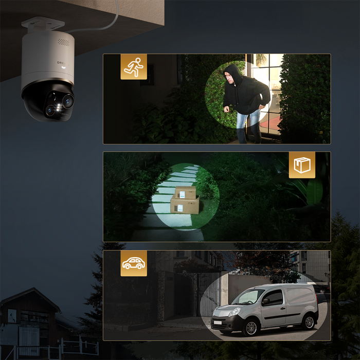 Dreame Navo Elite 1 Outcam 360° outdoor camera with solar panel - white