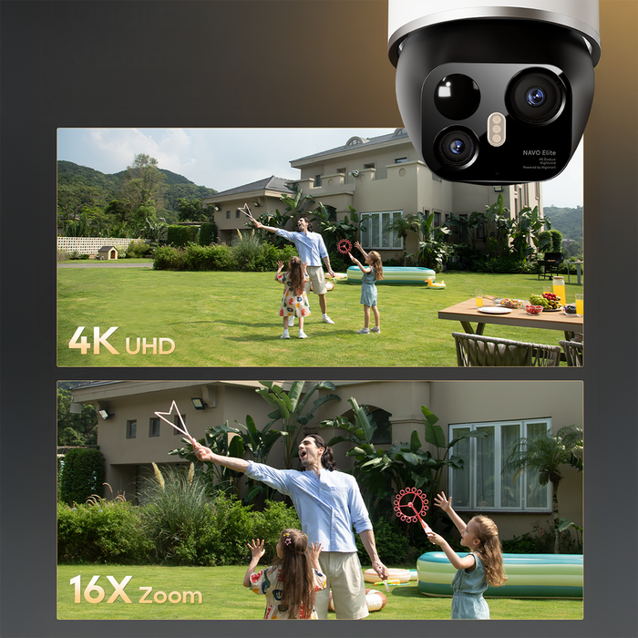 Dreame Navo Elite 1 Outcam 360° outdoor camera with solar panel - white