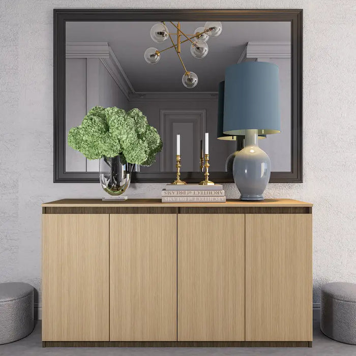 DRESS NATURAL IRIM 150X80X46 CM LINEA OAK/BROWN - Скринове<<<Мебели и обков<<<Мебели и интериор<<<Praktiker