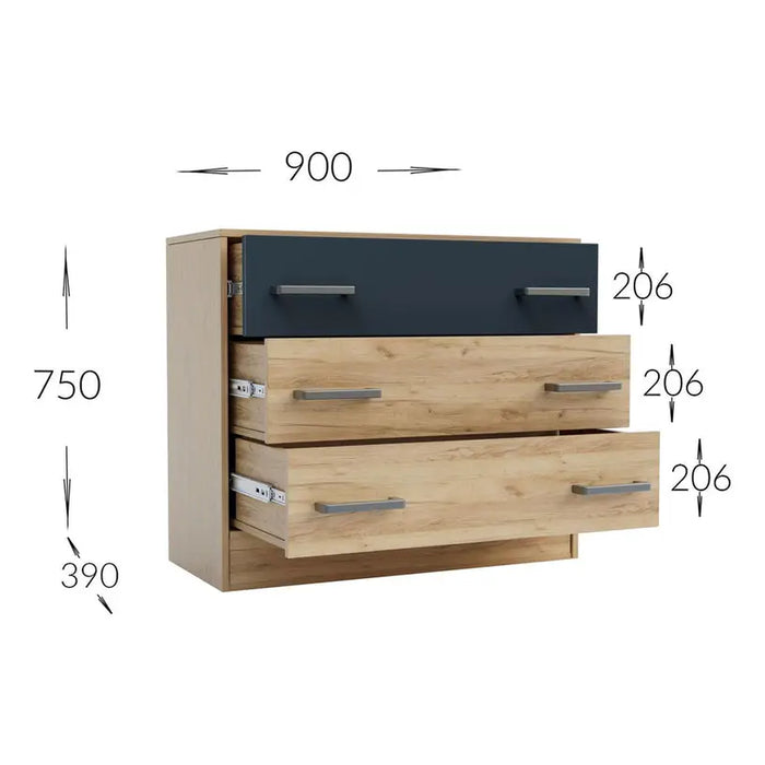 DRESS VIVA EKO EKO 90X39X75 - Скринове<<<Мебели и обков<<<Мебели и интериор<<<Praktiker
