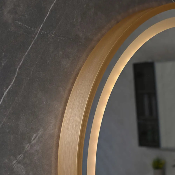 Dressing Mirror Home ESPRIT Golden Aluminium 60 x 5 x 165 cm - Декорация и Осветление<<<Дом