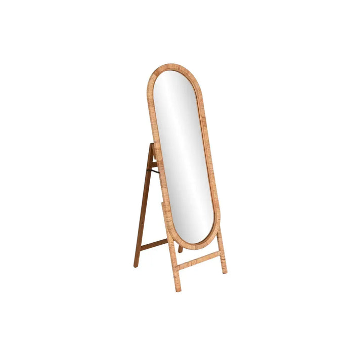 Dressing Mirror Home ESPRIT Natural 46,5 x 48 x 150,5 cm - Декорация и Осветление<<<Дом